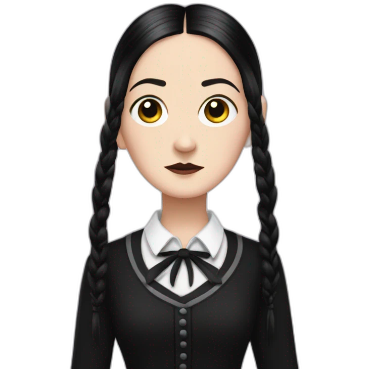 Wednesday Addams emoji