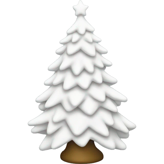 White Christmas tree emoji