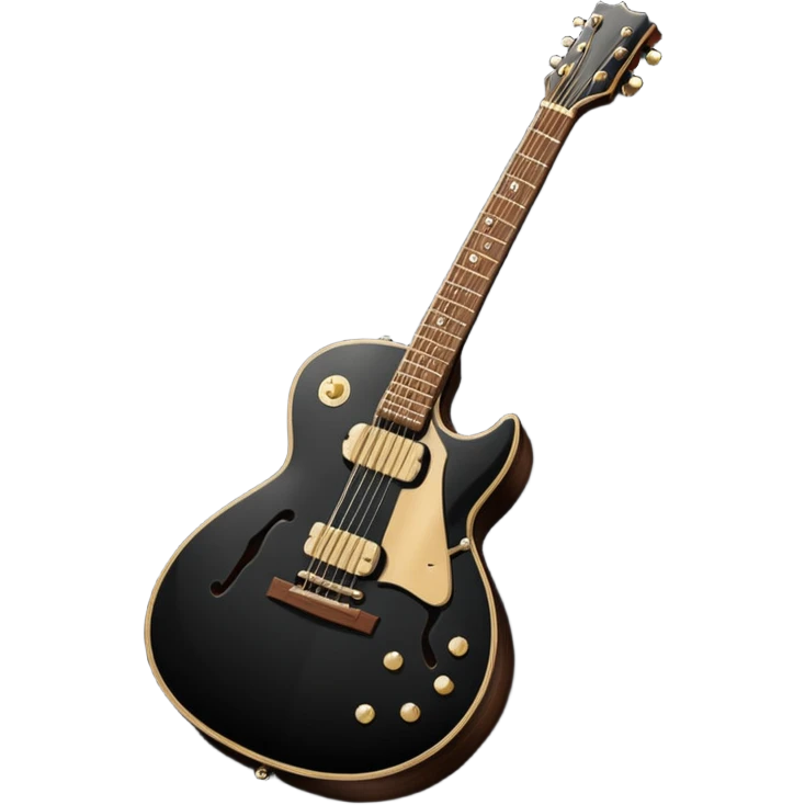 guitarra preta emoji emoji