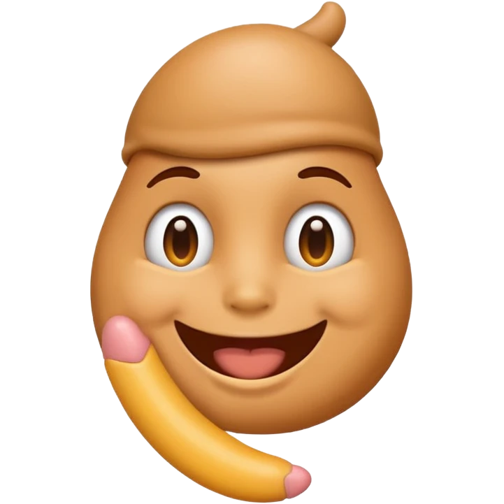 Emoji face with penis emoji