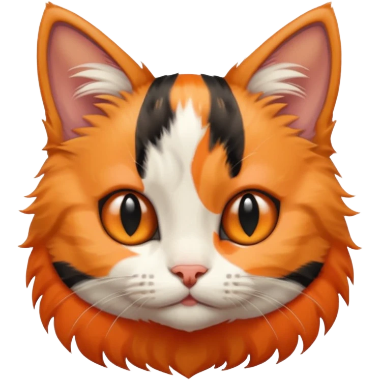 a sitting kitten with stripes emoji