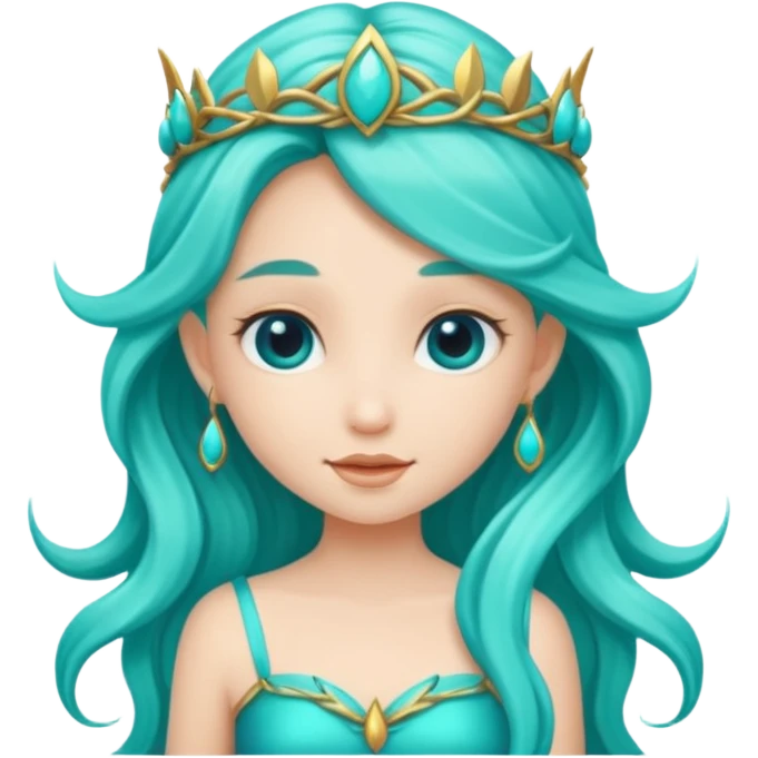 turquoise fairy emoji