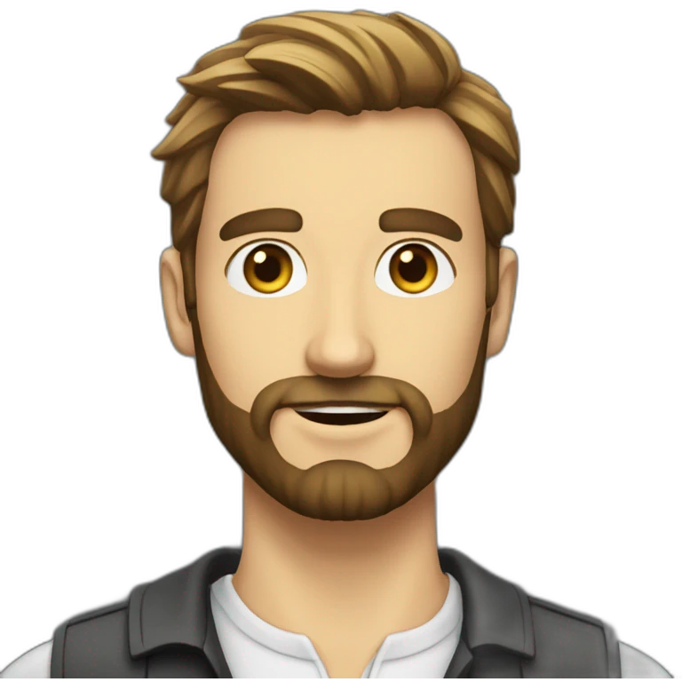Bastien Marécaux with beard emoji