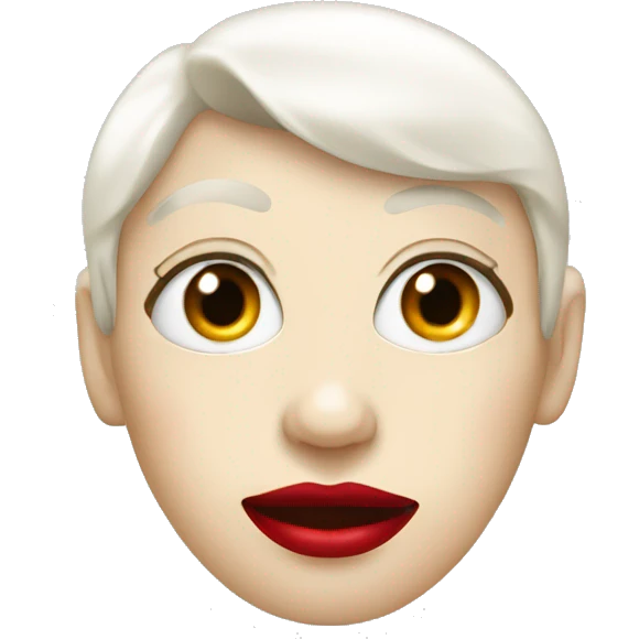white feet with eye smile and red lips emoji