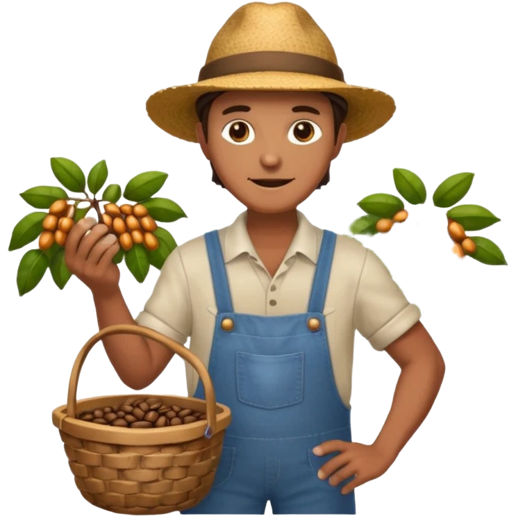 granjero de cafe full body  emoji