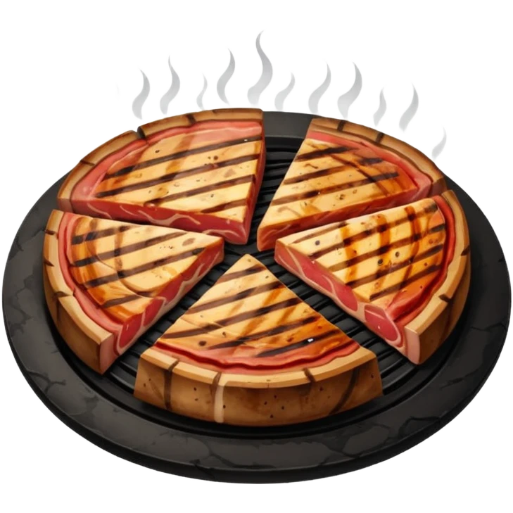 round meat grilled slice emoji