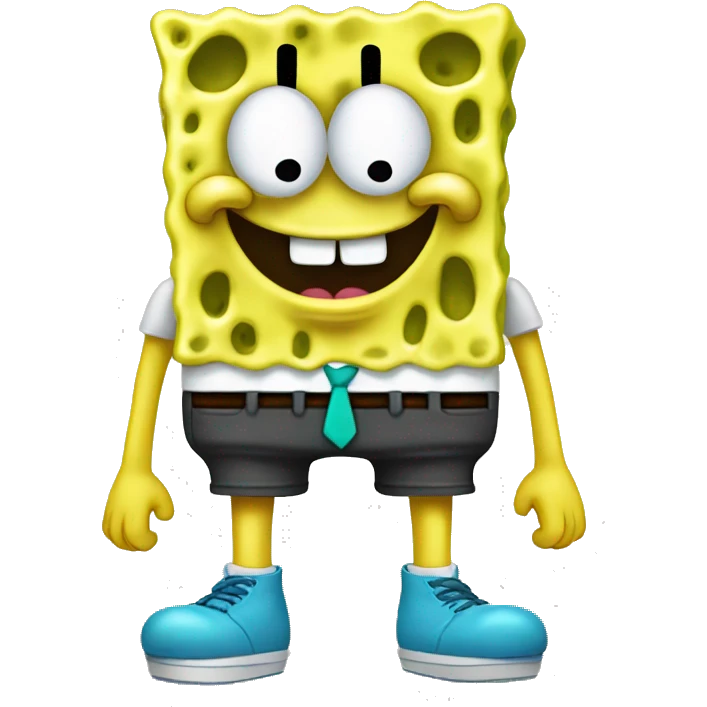 spongebob with feet  emoji