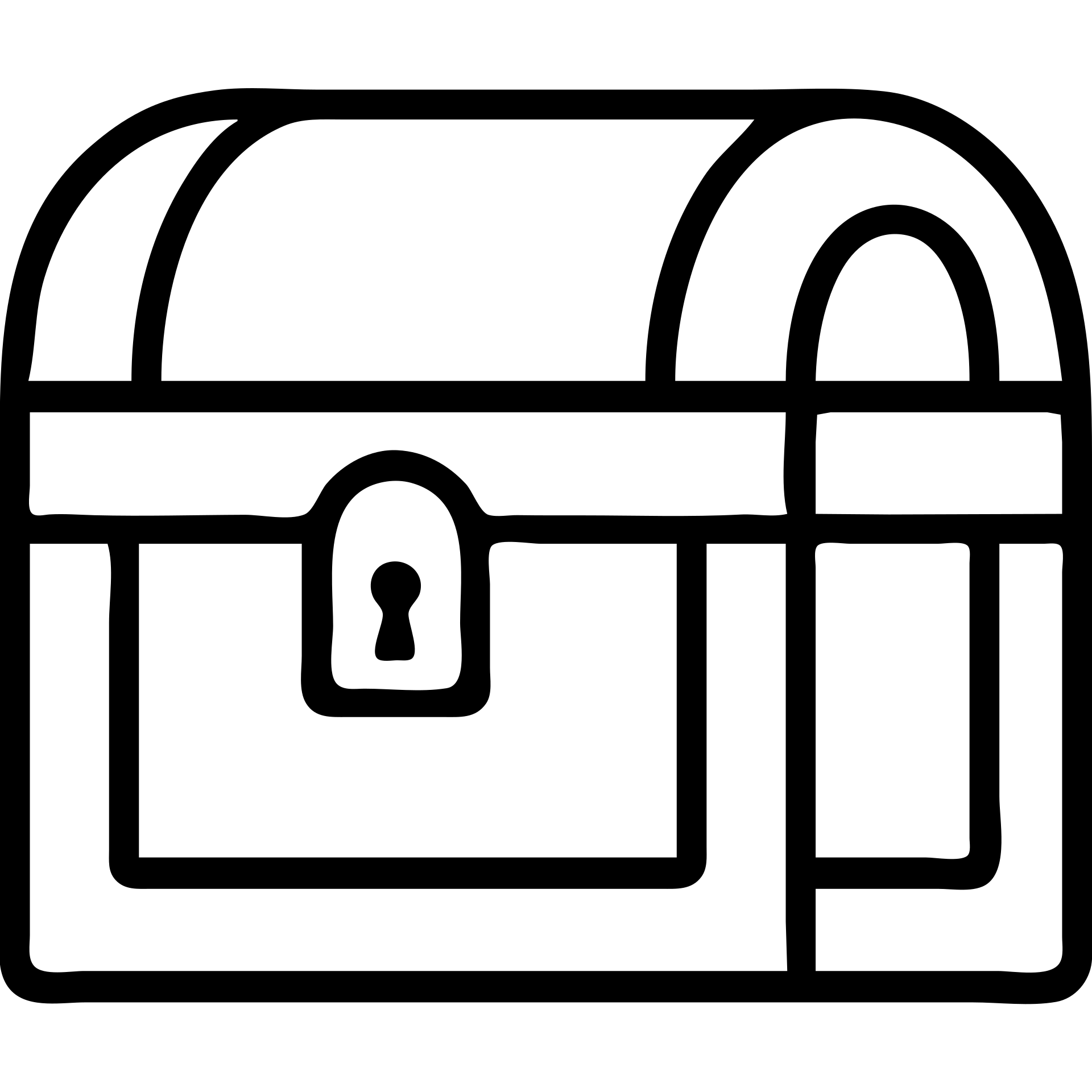 An outlined red medieval treasure chest from an RPG game emoji