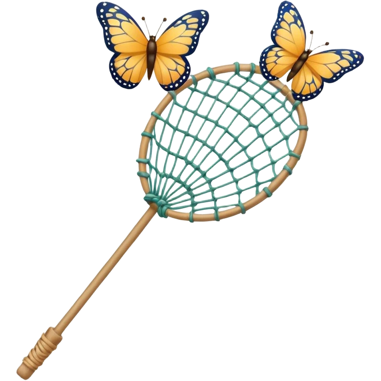 a net on a stick, for catching butterflies emoji