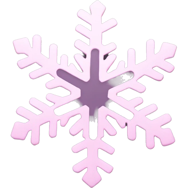 pastel pink snowflake  emoji