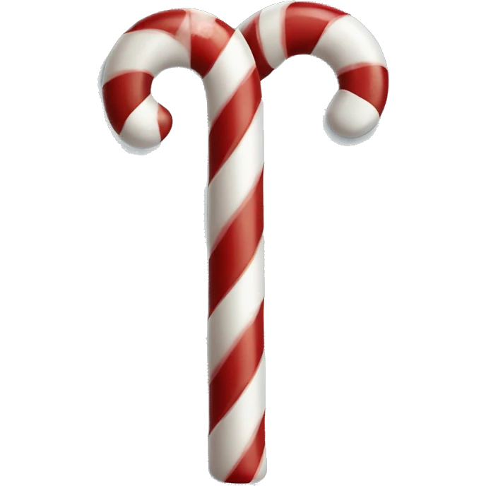 Candy cane with eyes emoji
