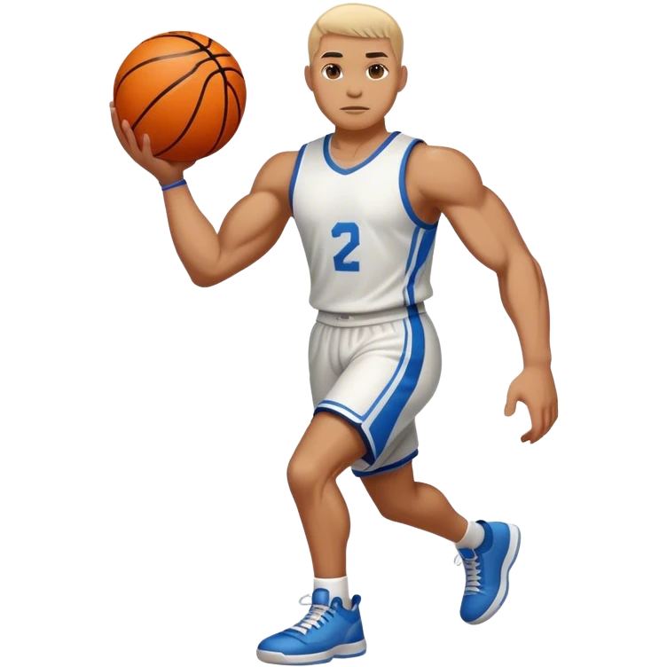 Basketball with muscles & legs  emoji