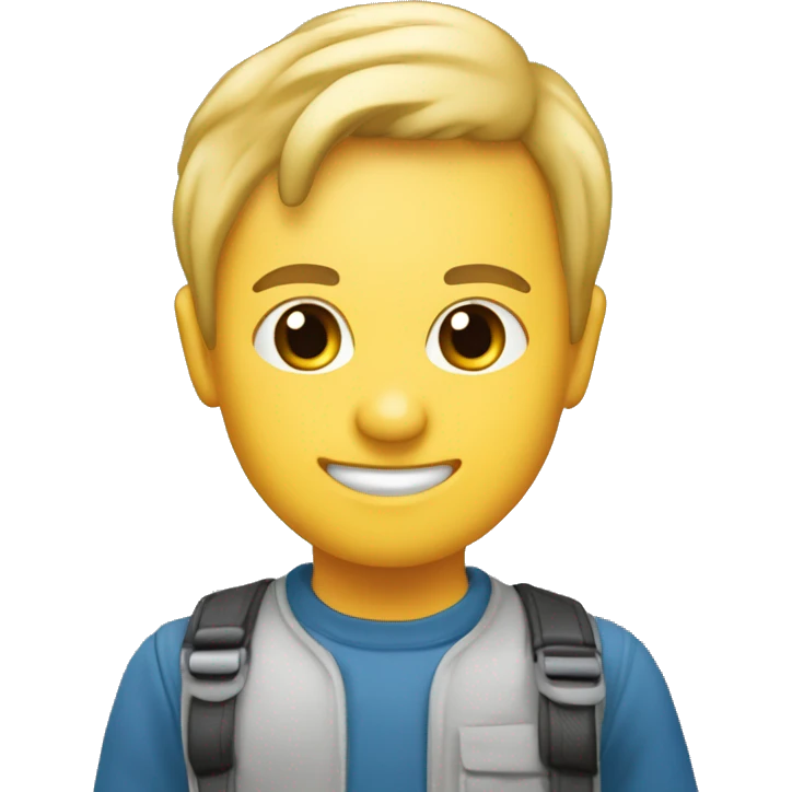 Monogramm kék háttérrel, és a két betű az JE legyen emoji
