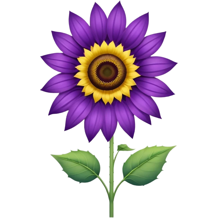 Purple sunflower  emoji