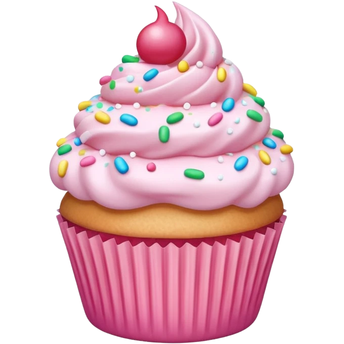 baby pink cupcake emoji