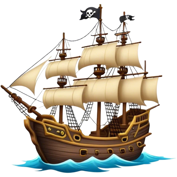 ship of pirates emoji