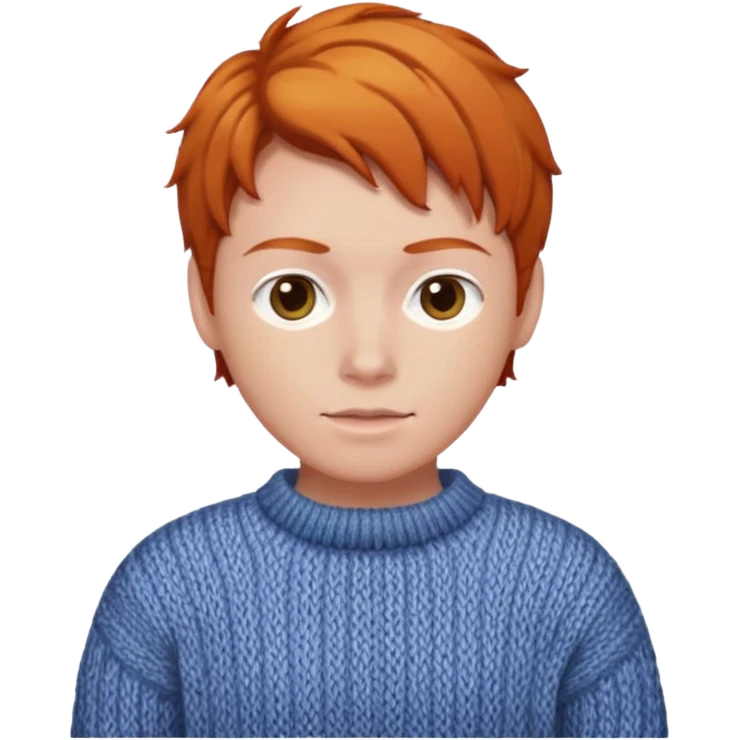 Knitted ginger hair  emoji
