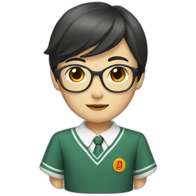 Chinese school uniform emoji