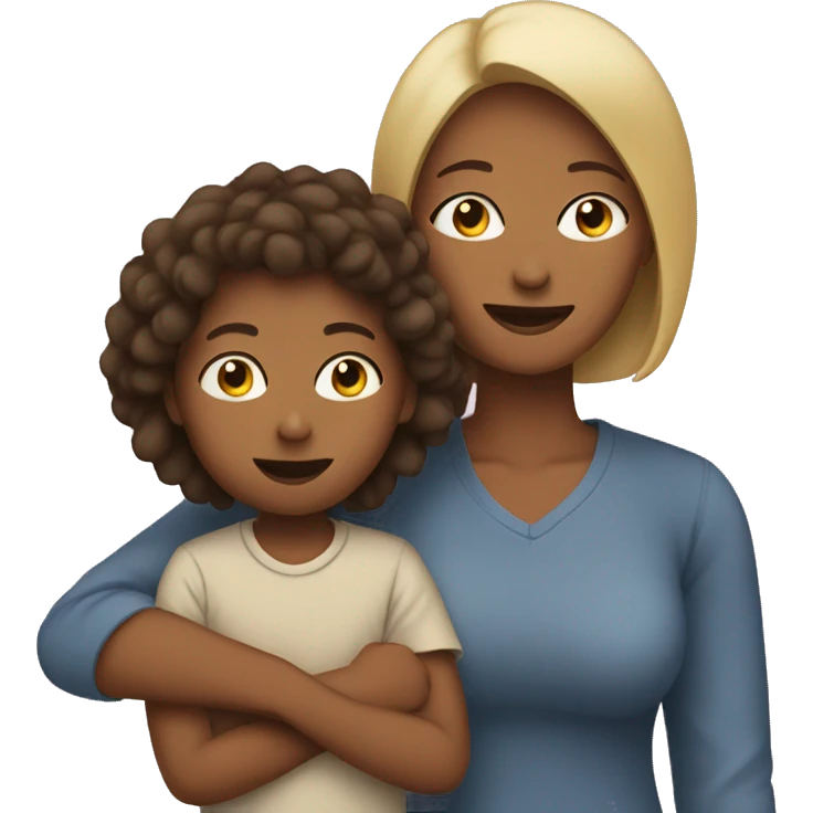 mom and son  emoji