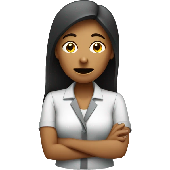 payroll manager woman stressed at work emoji