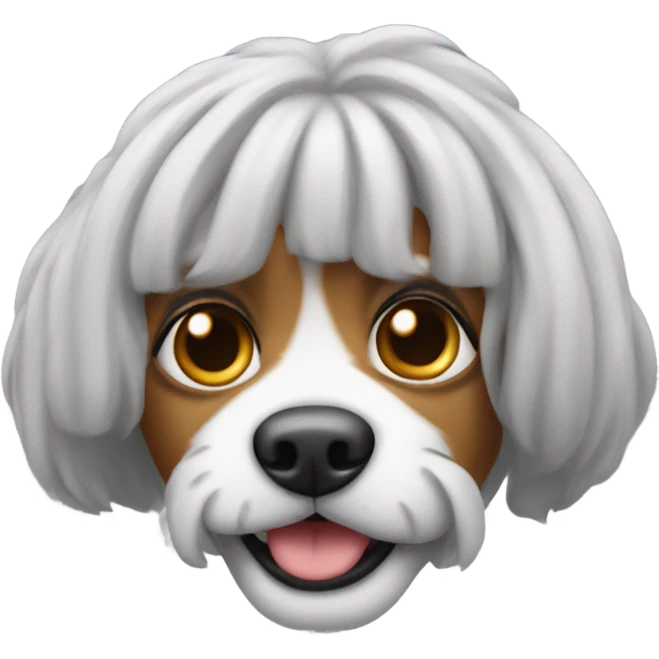 Dog wearing a judge’s wig  emoji