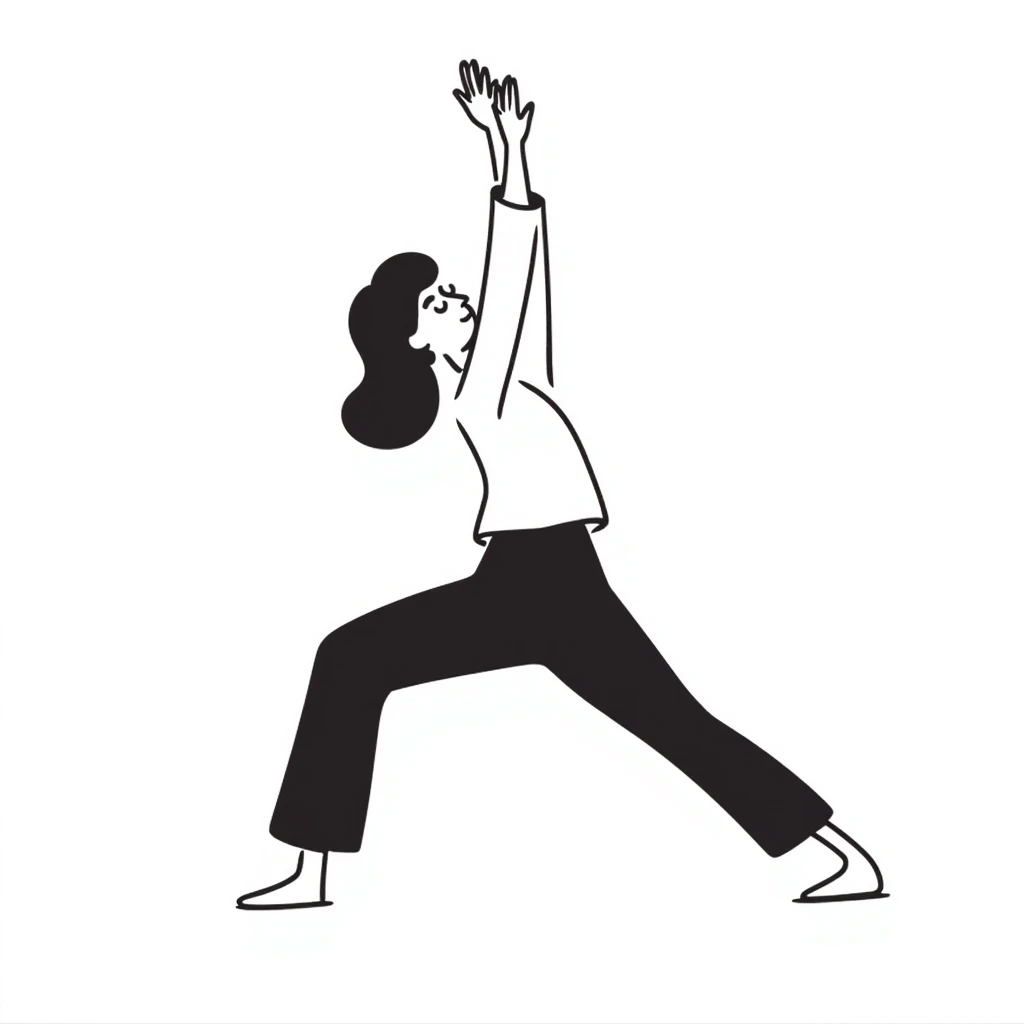 yoga woman in a different yoga pose emoji