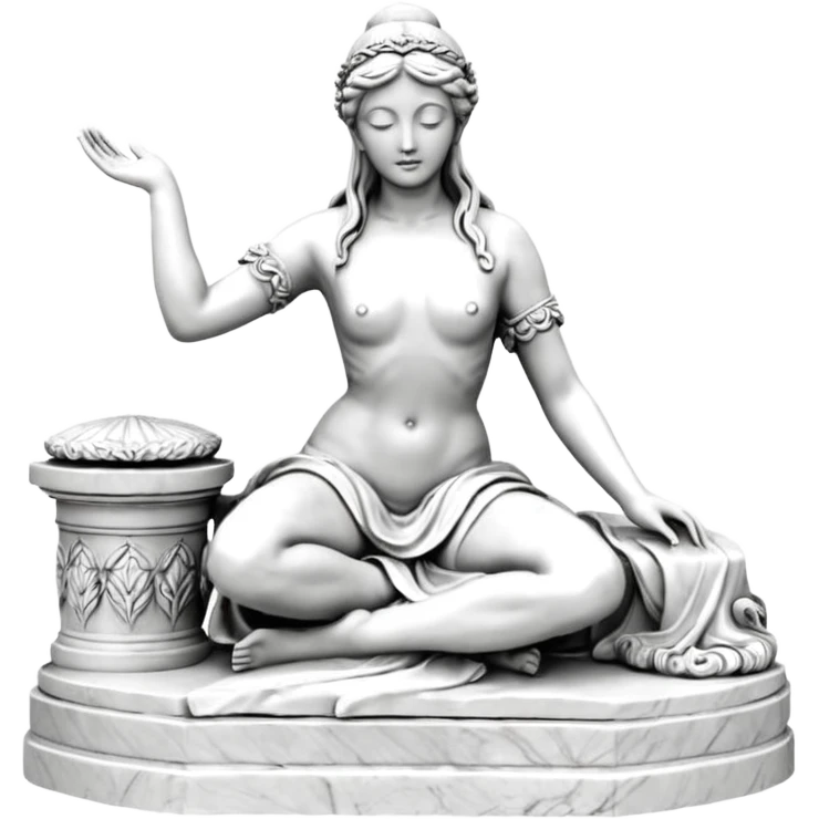 белая скульптура  ангела с раскрытыми крыльями emoji