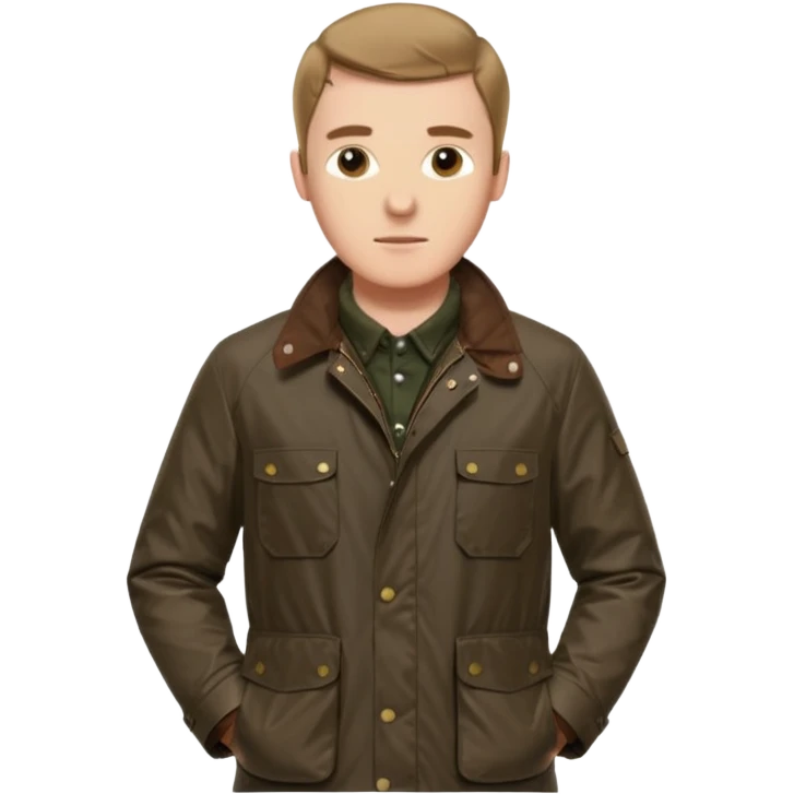 man with barbour emoji