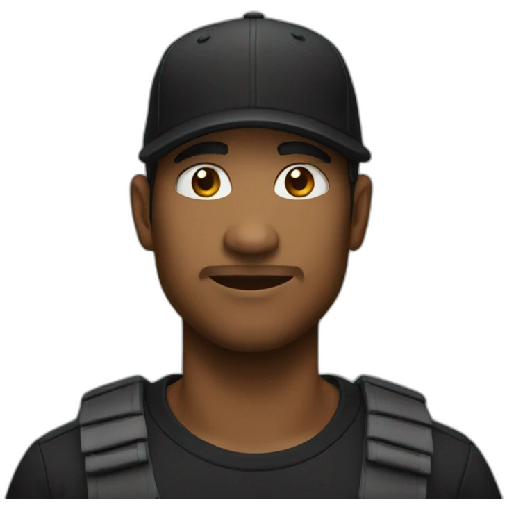 Black cap emoji