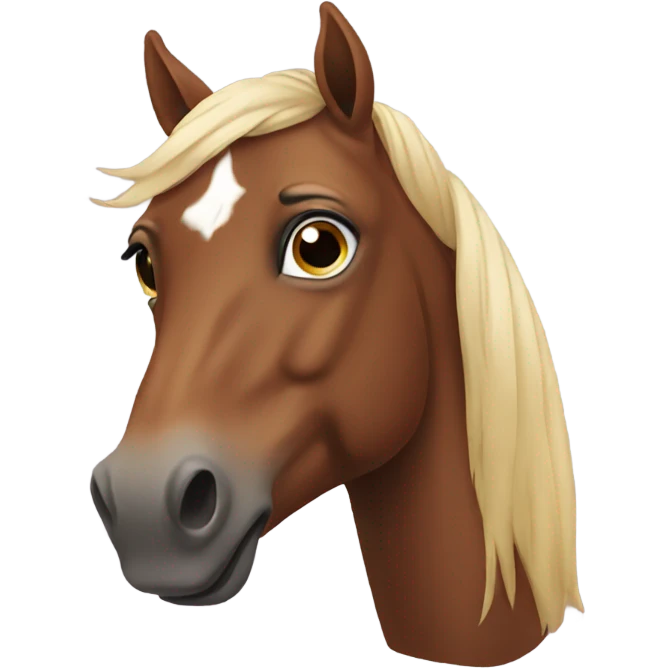 horse with a mustache emoji