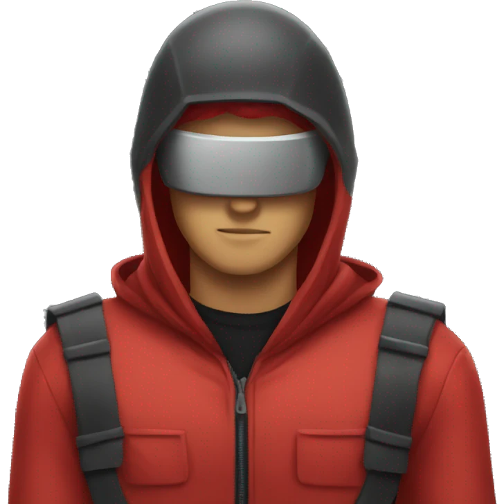 among us red spacial costume emoji