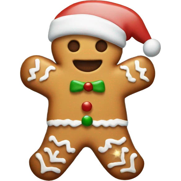 Christmas ginger cookie emoji