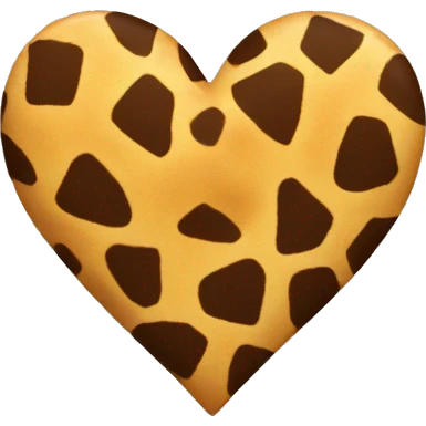 Giraffe print heart  emoji