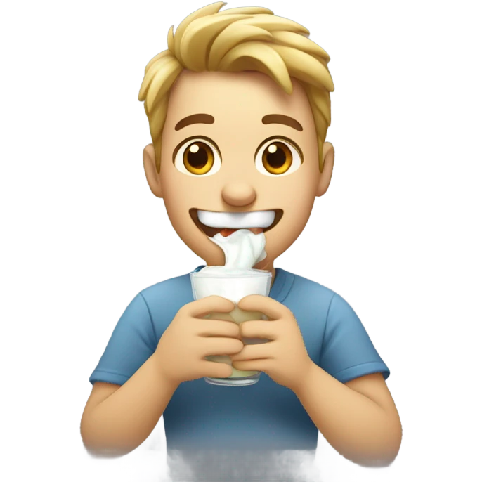 joghurt drinking emoji