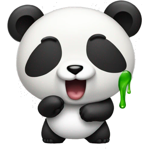 panda shakin its butt emoji