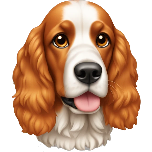 Orange working cocker emoji