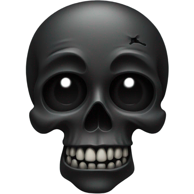Black skull emoji