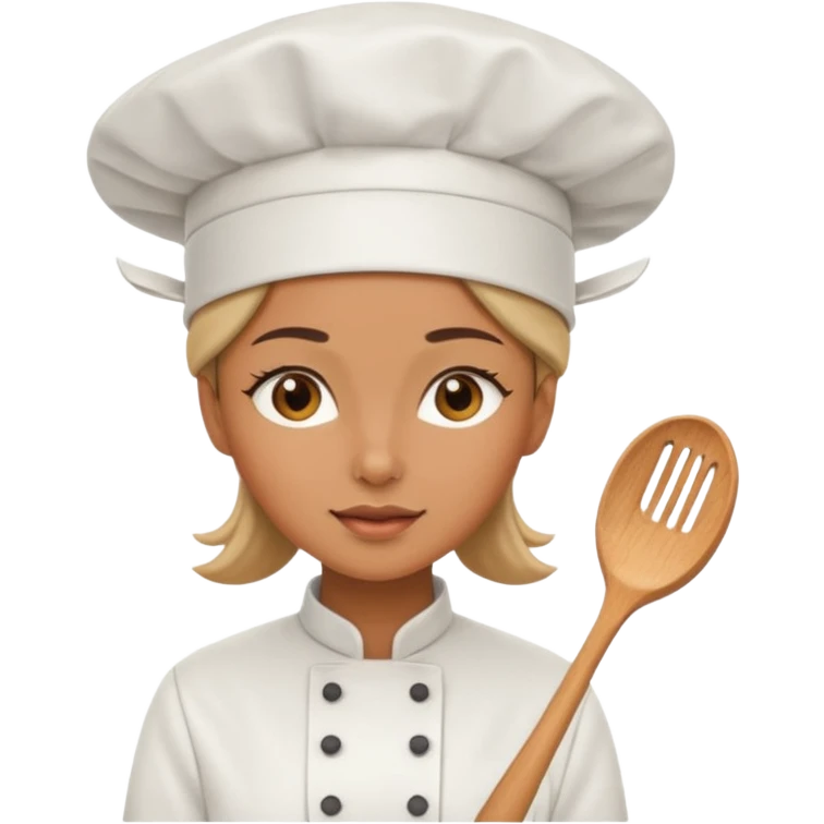 woman wearing chef hat emoji