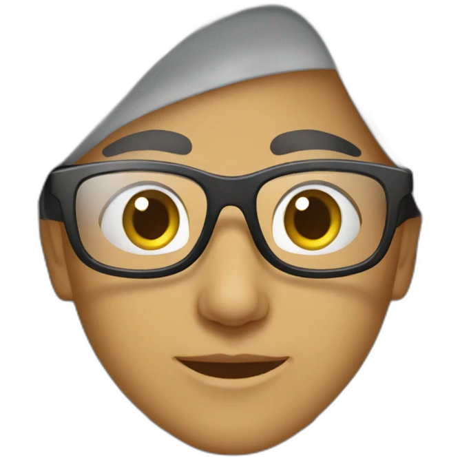 jeune arabe avec des lunettes emoji
