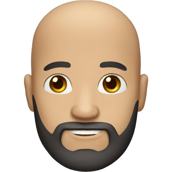 bald man with beard emoji
