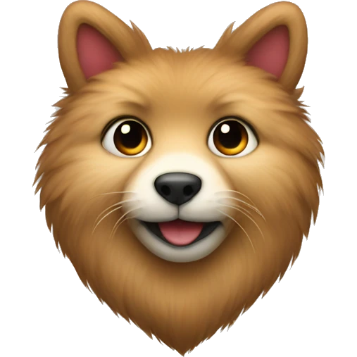a heart with fur on it emoji