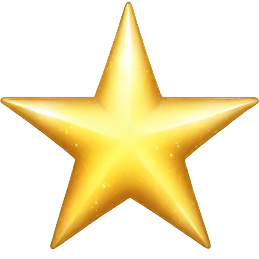 Shiny star emoji