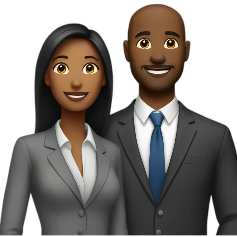 a business trip couple emoji