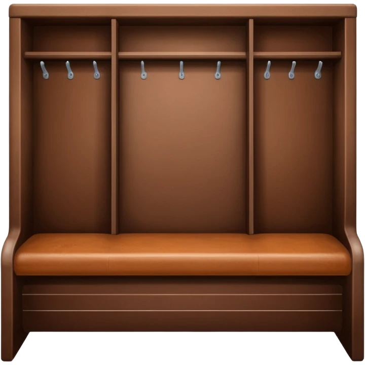 leather bench in a football locker room emoji