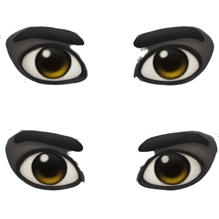Black panther  eyes  emoji