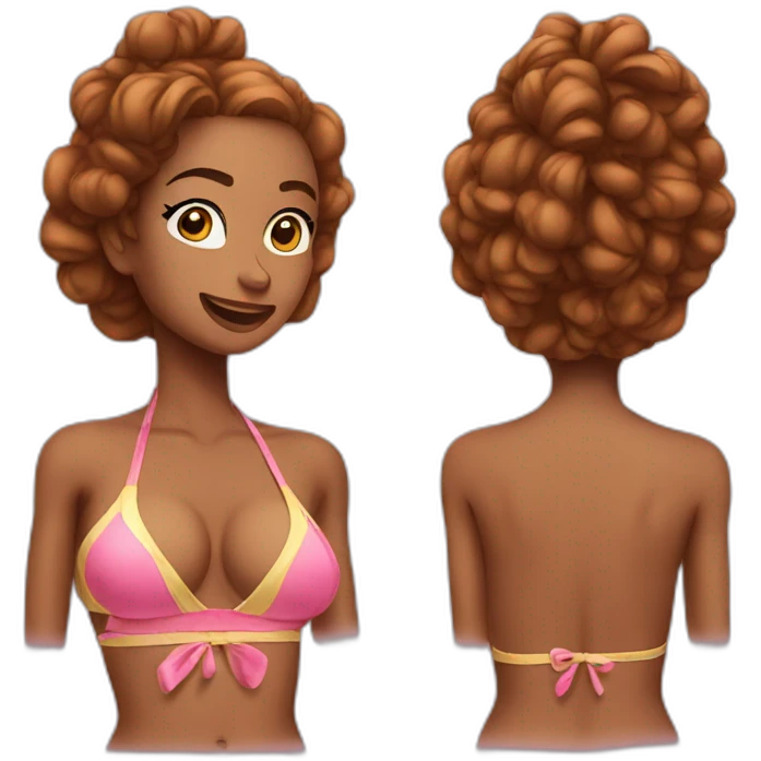 Sexy girl bikini emoji