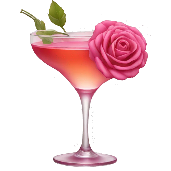 cocktail rose emoji