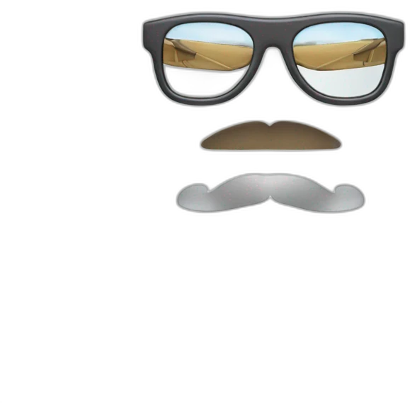 glasses made out of planes emoji