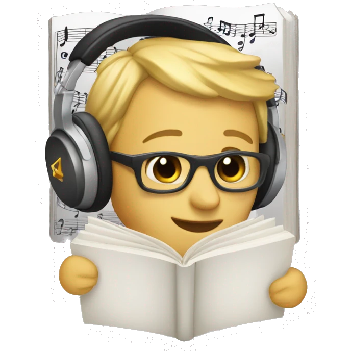 music + book emoji