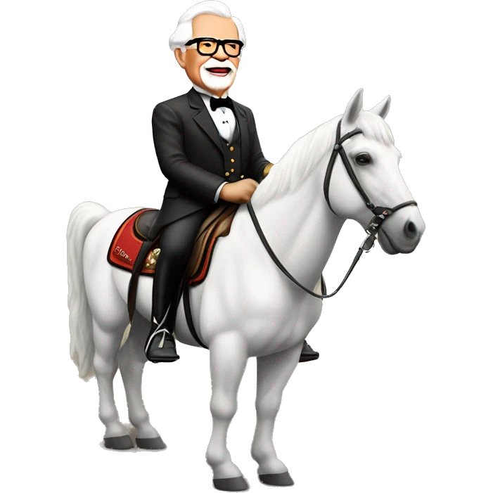 Colonel harland sanders on horseback emoji